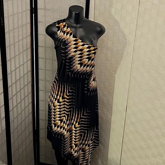 BRAND NEW BISSOU BISSOU ONE SHOULDER ASYMMETRICAL WOMEN"S DRESS - Picture 3 of 14